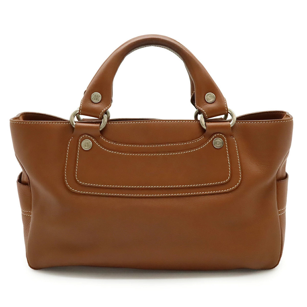 Celine Boogie Bag Handbag Tote Leather Brown